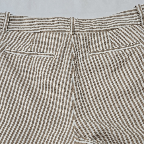 A New Day 100% Cotton Tan/White Striped Pants - Picture 9 of 11